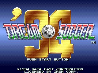 Dream Soccer '94 (World, M107 hardware)